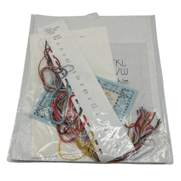 Alma Lynn "Happy Trails" Cross-Stitch Kit Car Travel Couple 2002 Design 5"x5.5" - Picture 2 of 3